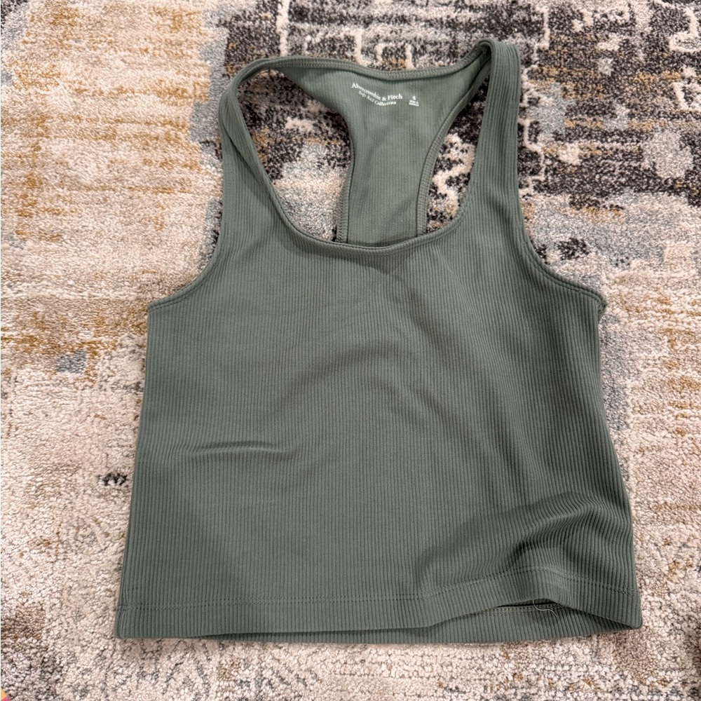 Abercrombie & Fitch Olive Ribbed Tank